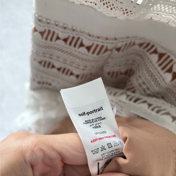 Self-Portrait White Lace Crochet Dress - Picture 5 of 5